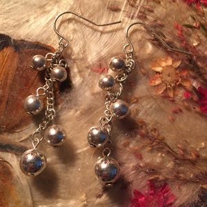 Silver dangly earrings